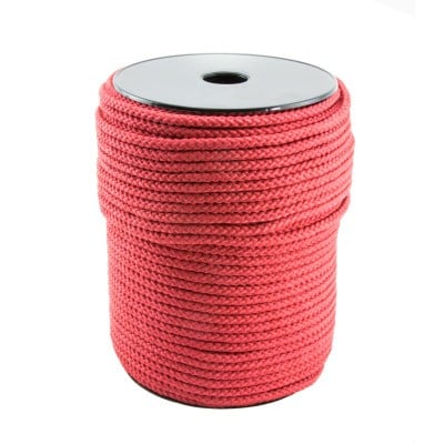 Corda intrecciata polipropilene rosso 5mm