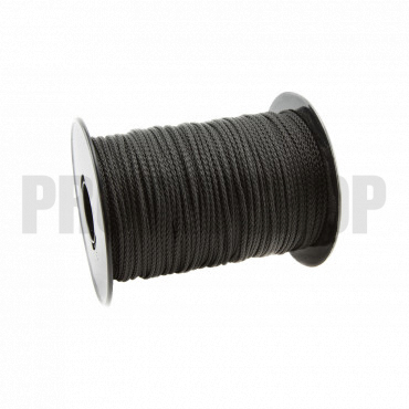 2 mm schwarz geflochtenes Polypropylen-Seil