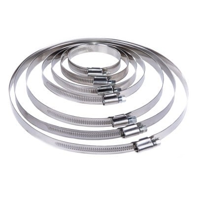 Abrazadera de Acero Inox 160-180mm