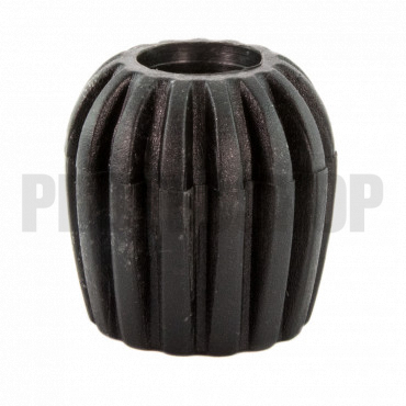 Rounded Rubber Knob Black