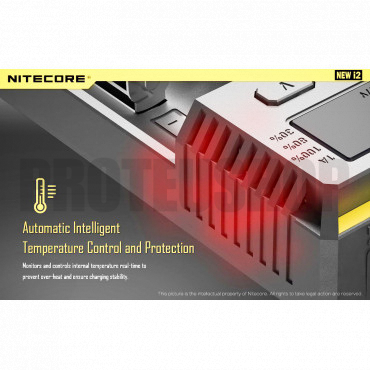 Chargeur NITECORE NEW I2 Li-Ion/IMR/LifePO4/NiCd