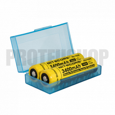 Battery NITECORE 18650 x2  + storage box