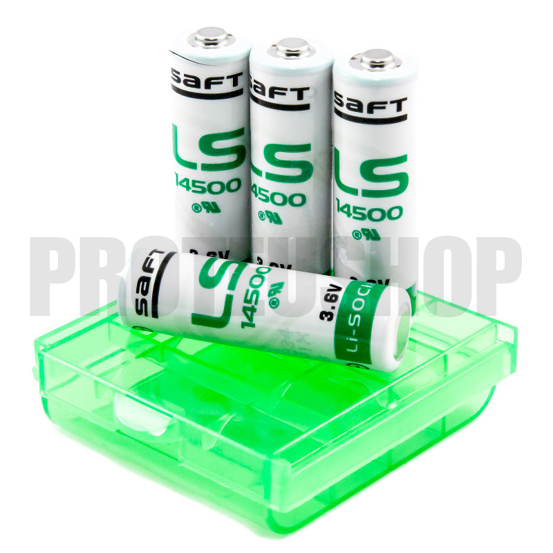 Baterías SAFT LS 14500 x 4 + caja
