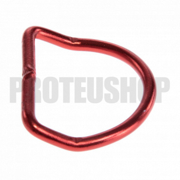 D-ring Aluminium 50X40 - Red - bent