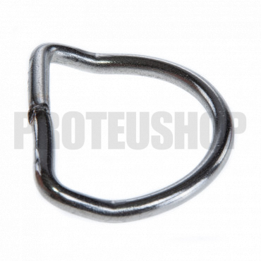 D-ring SS 50X40 - Polished - Bent