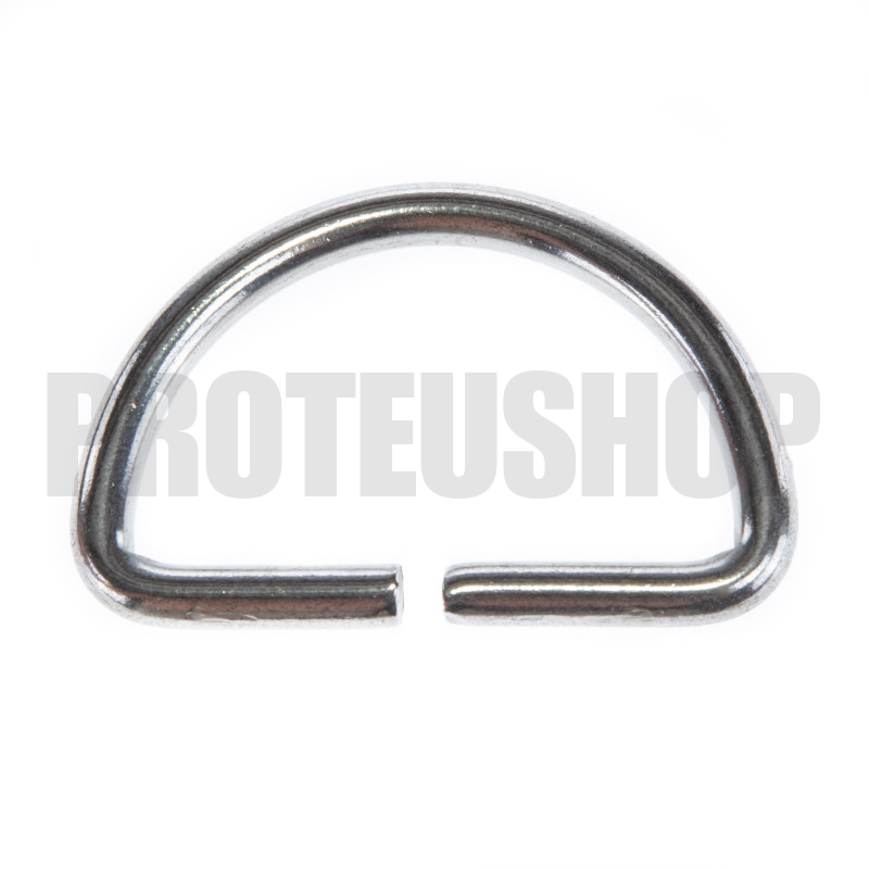D-ring SS 50X30 - Polished - Low Profile