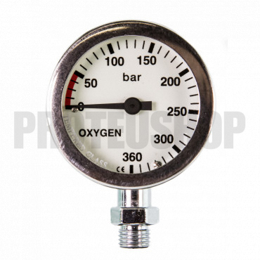 Sauerstoff-Druckmessgerät 360b 52mm weiß