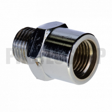 Adapter G 1/4 male to G 1/4 gauge with PTFE seal