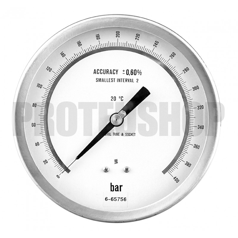 Manometer 150mm Luft 0-400b für Platte