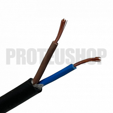 Rubber sheathed cable
