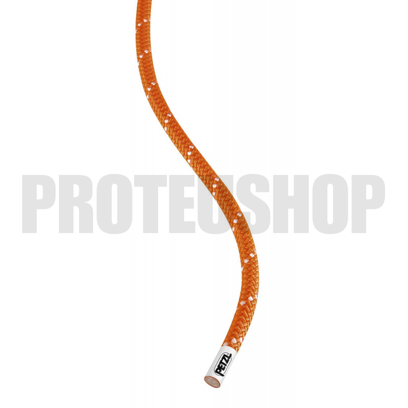 Semi static rope PETZL PUSH 9mm orange