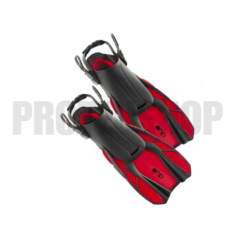 DUO TRAVEL READY FINS OceanReef Red