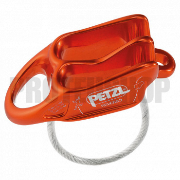 Sicherungs und Abseilgerät PETZL REVERSO Rot / Orange