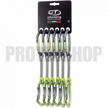 Quickdraw CLIMBING TECHNOLOGY LIME SET DY 12cm Pack 6 Silver
