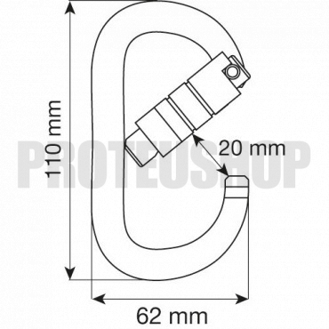 Mousqueton CAMP TRIAD 3LOCK