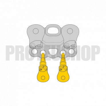 Single pulley with gated swivel PETZL SPIN S1 OPEN