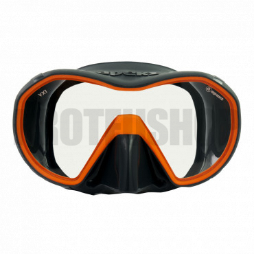 Apeks VX1 Grau Orange Maske Pure clear Glas