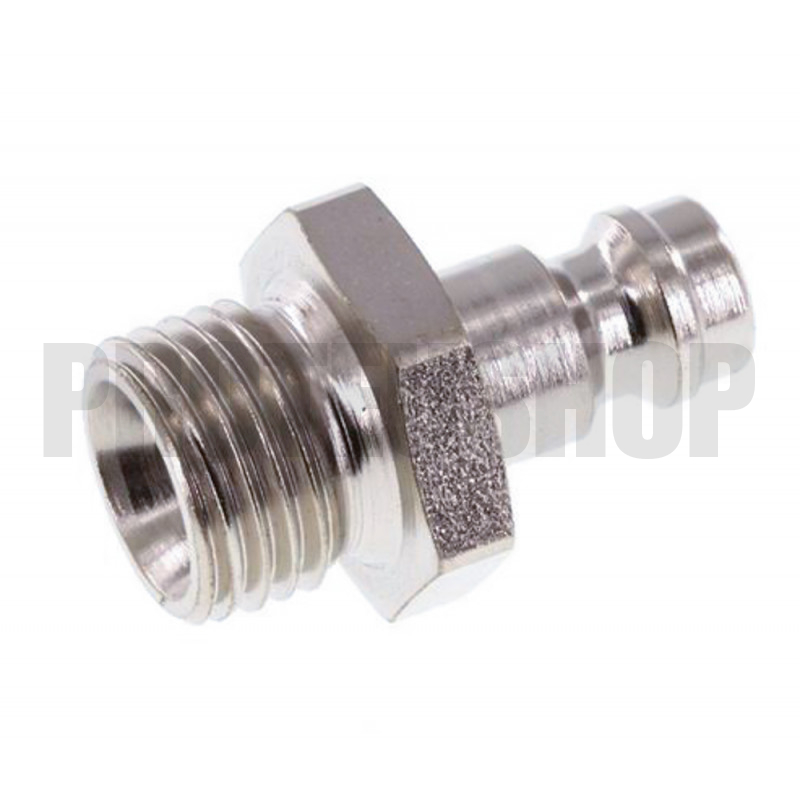 Pneumatic quick coupler to G 1/4" male
