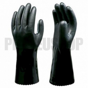 Wasserdichte PVC-Handschuhe Schwarz