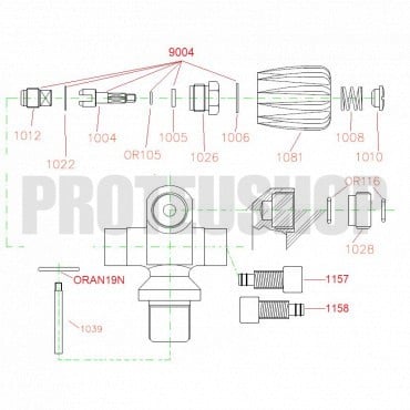 Right plug for SANOSUB valves