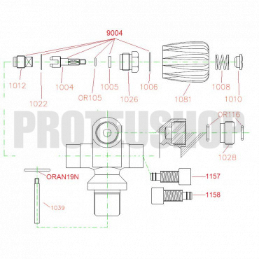 Right Valve Plug -  Oxygen